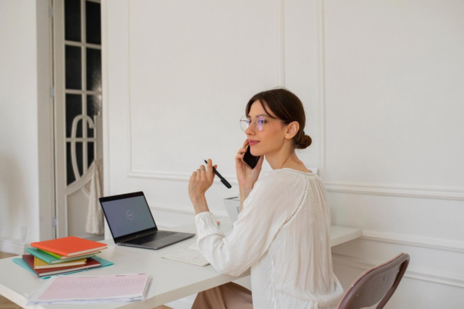 Business professional analyzing financial data and reports